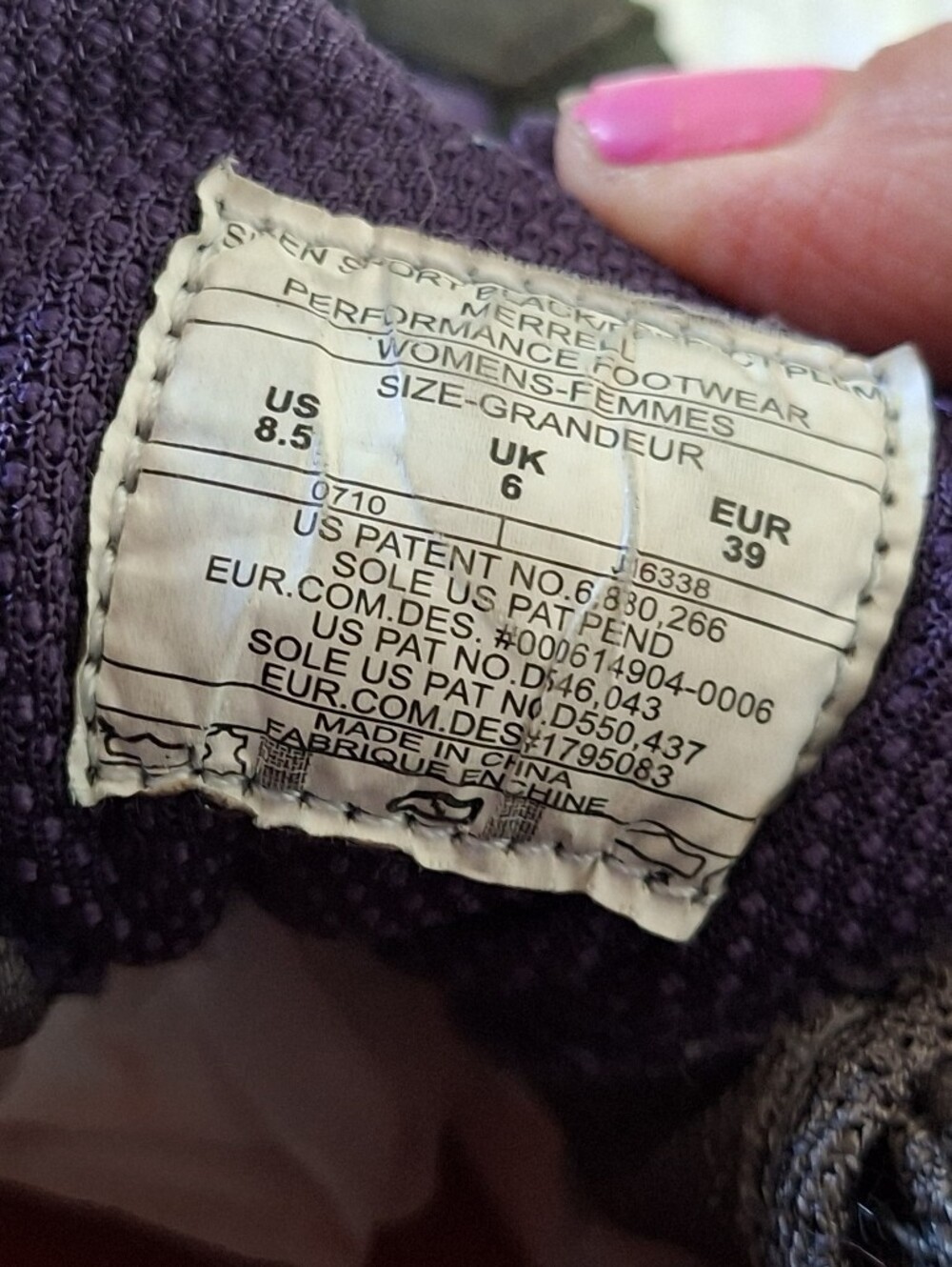 Merrell Women's Gray and Purple Trail Hikers - Picture 7 of 9